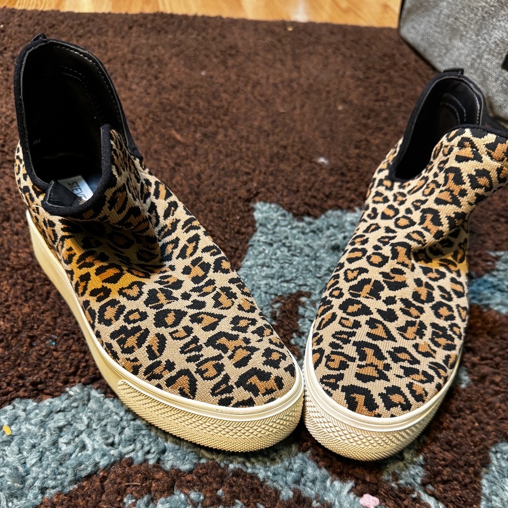 Steve Madden Leopard Print Sneakers